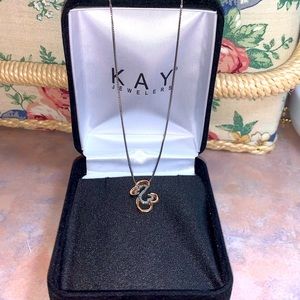 KAY Gold & Diamond Heart Necklace